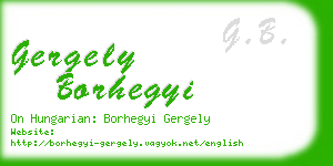 gergely borhegyi business card